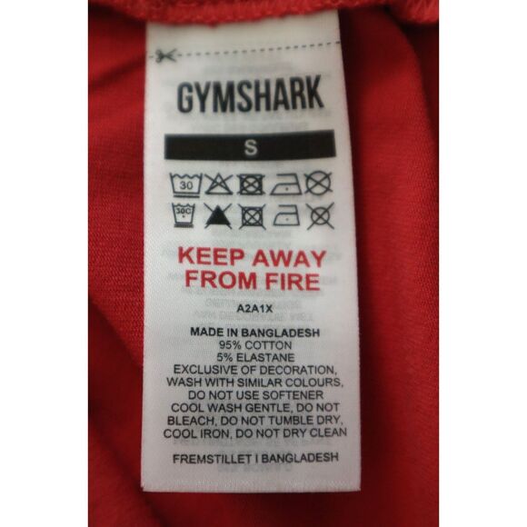 Gymshark A2A1X Men's Sz S Sundried Red Oversized Fit Power T-Shirt - Picture 3 of 12